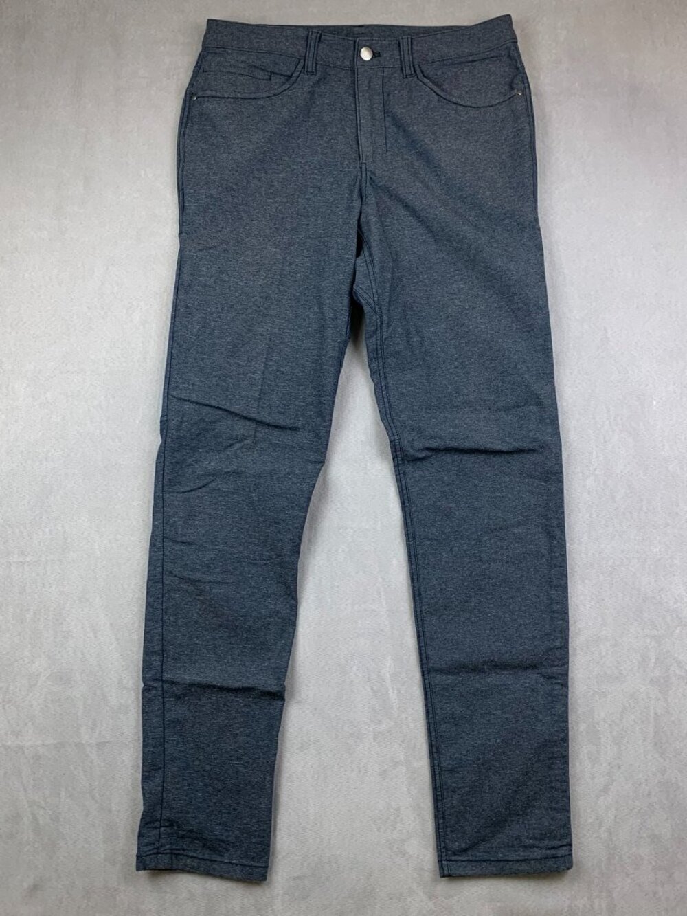 Lululemon Mens 30 Blue Chino ABC Pant Slim Tech Canvas Tapered M5609S 30x32 - Picture 1 of 13